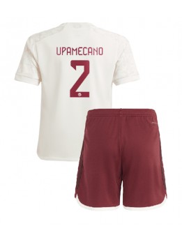 Otroški Nogometna dresi replika Bayern Munich Dayot Upamecano #2 Tretji 2023-24 Kratek rokav (+ hlače)